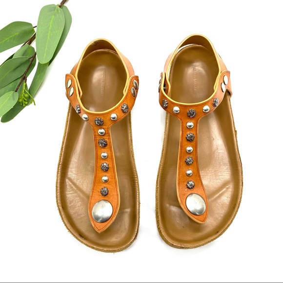 Isabel Marant Enore Flower Studded Sandals size 37.5 - Picture 2 of 13